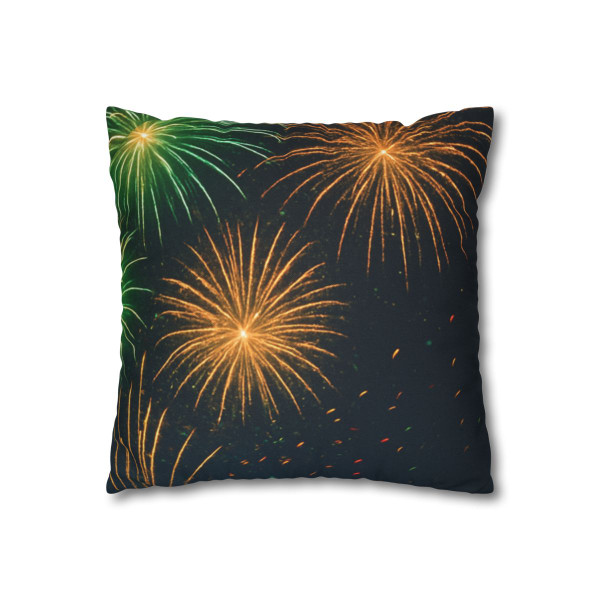 Midnight Sparkle - Spun Polyester Square Pillowcase