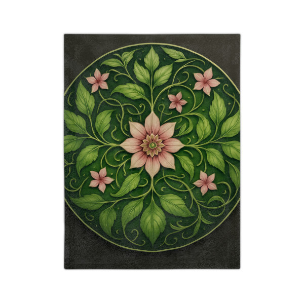 Whimsical Nature Dance - Velveteen Microfiber Blanket