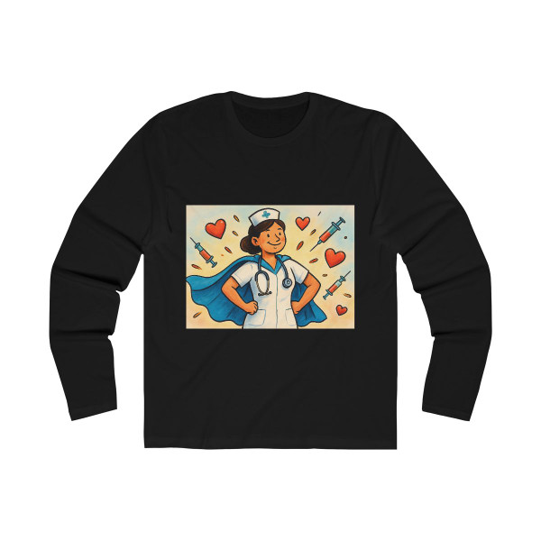 Nurse Superhero Spirit - Men's Long Sleeve Crew Tee