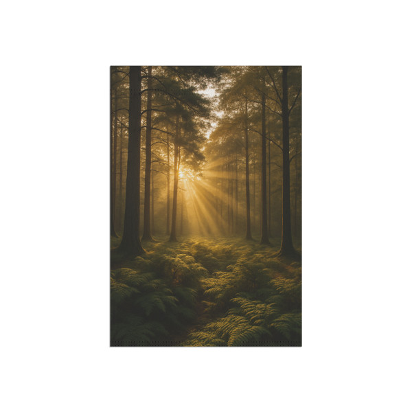 Serene Forest Retreat - Garden & House Banner