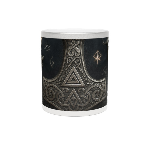 Mjölnir's Might - Metallic Mug (Silver\Gold)
