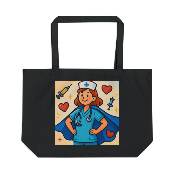 Nurse Superhero Spirit - Large Eco Tote