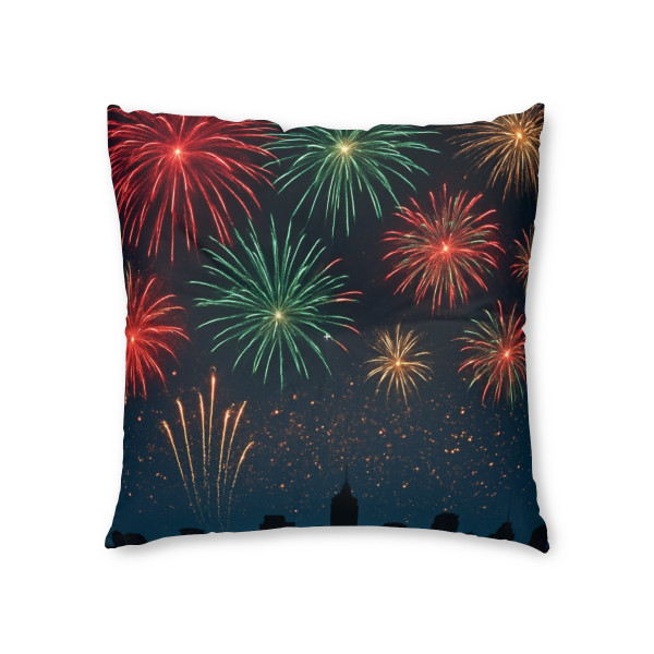 Midnight Sparkle - Tufted Floor Pillow, Square