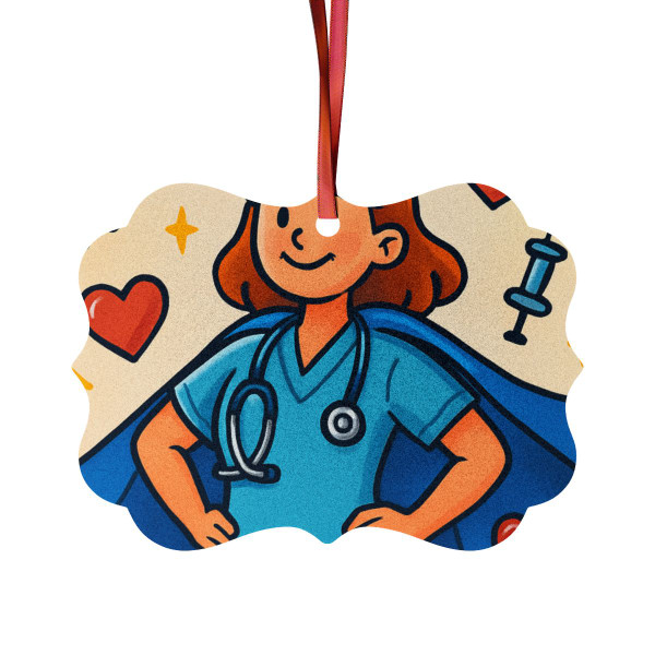Nurse Superhero Spirit - Aluminum Ornaments (1pc, 5pcs, 10pcs, 20pcs)