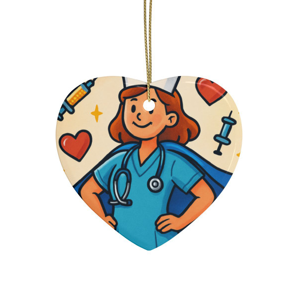 Nurse Superhero Spirit - Ceramic Ornaments (1pcs, 5pcs, 10pcs, 20pcs)