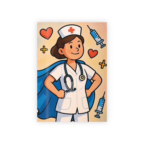 Nurse Superhero Spirit - Gift Wrapping Paper Rolls, 1pc