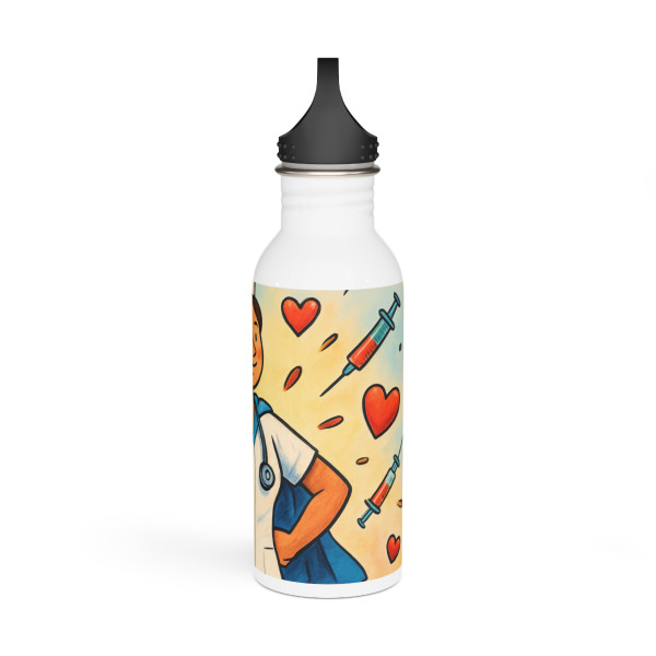 Nurse Superhero Spirit - Stainless Steel Water Bottle