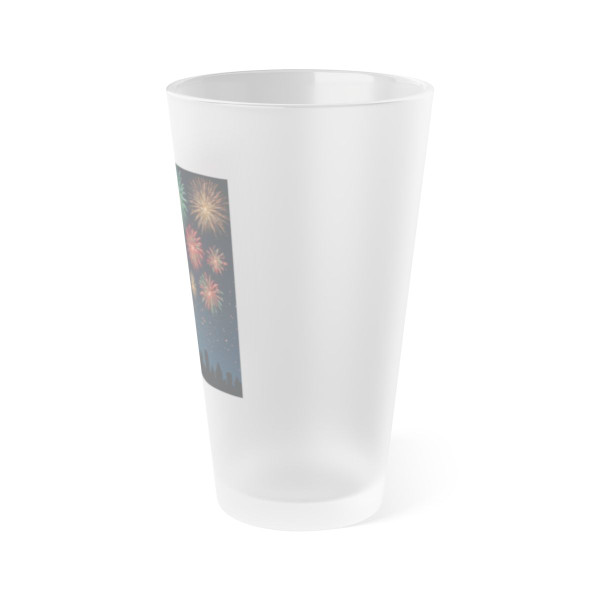 Midnight Sparkle - Frosted Pint Glass, 16oz