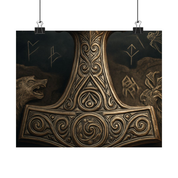 Mjölnir's Might - Matte Horizontal Posters