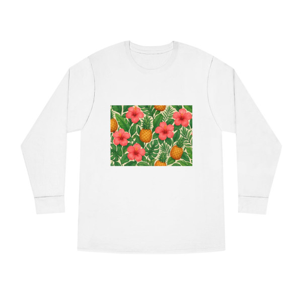 Tropical Oasis Escape - Long Sleeve Crewneck Tee
