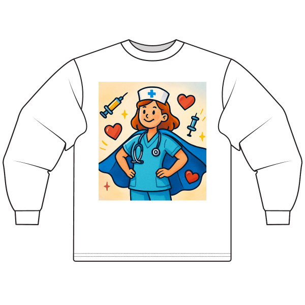 Nurse Superhero Spirit - Unisex Long Sleeve T-Shirt
