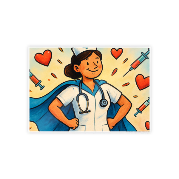 Nurse Superhero Spirit - Gloss Posters