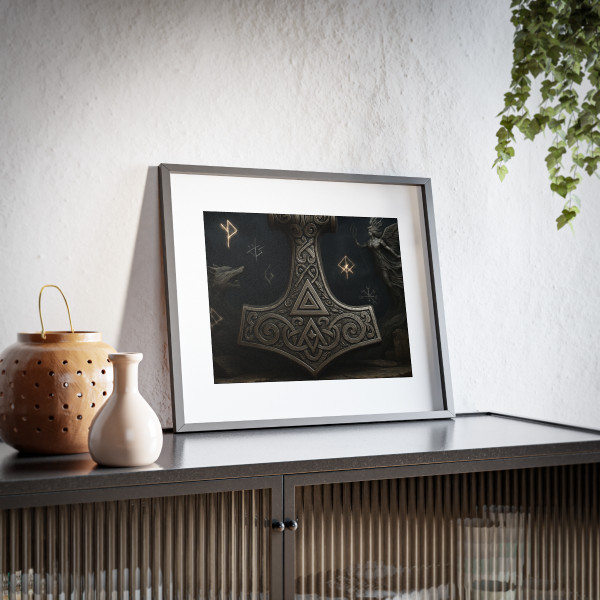 Mjölnir's Might - Framed Posters, Matte