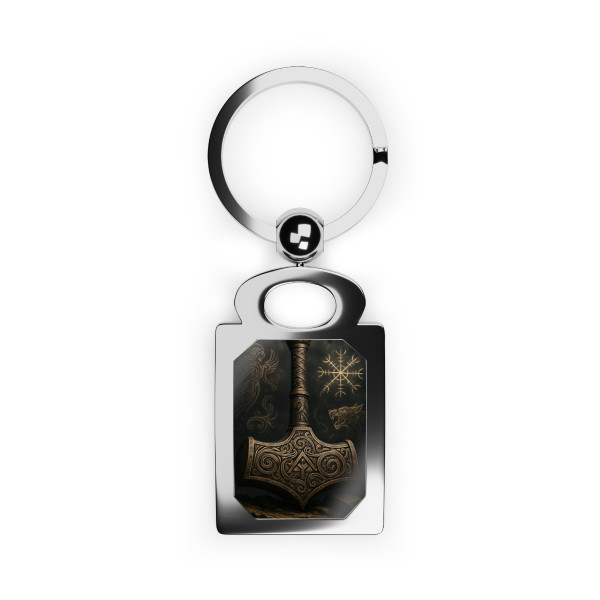 Mjölnir's Might - Rectangle Photo Keyring
