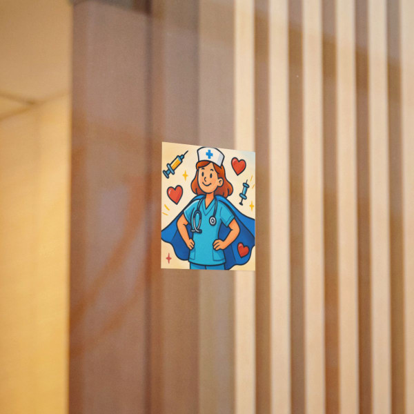 Nurse Superhero Spirit - Die-Cut Stickers, (DTF)