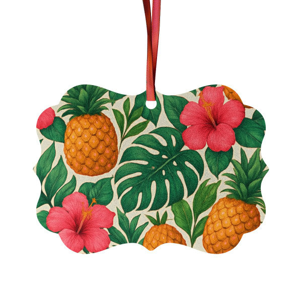 Tropical Oasis Escape - Aluminum Ornaments (1pc, 5pcs, 10pcs, 20pcs)
