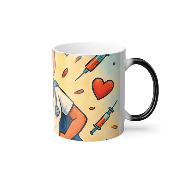 Nurse Superhero Spirit - Color Morphing Mug, 11oz