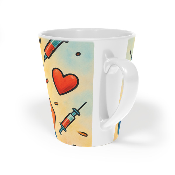 Nurse Superhero Spirit - Latte Mug, 12oz