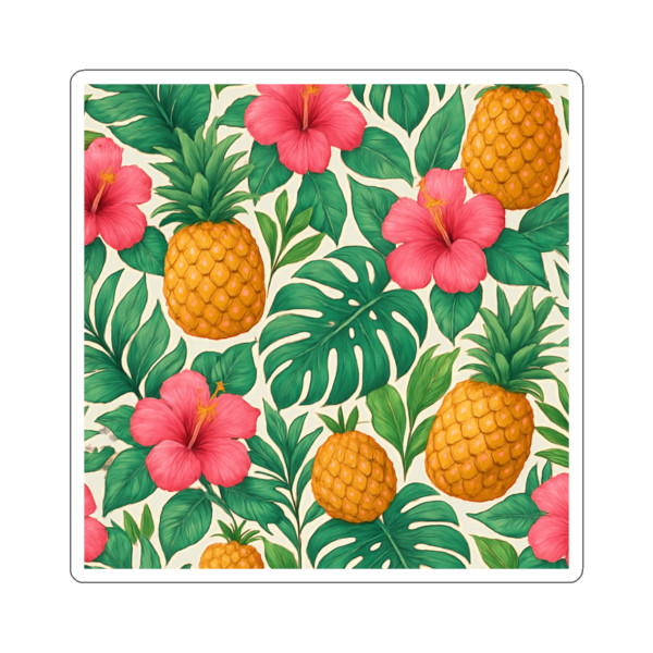 Tropical Oasis Escape - Die-Cut Stickers