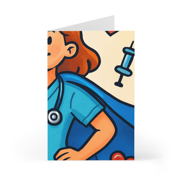 Nurse Superhero Spirit - Greeting Cards (7 pcs)