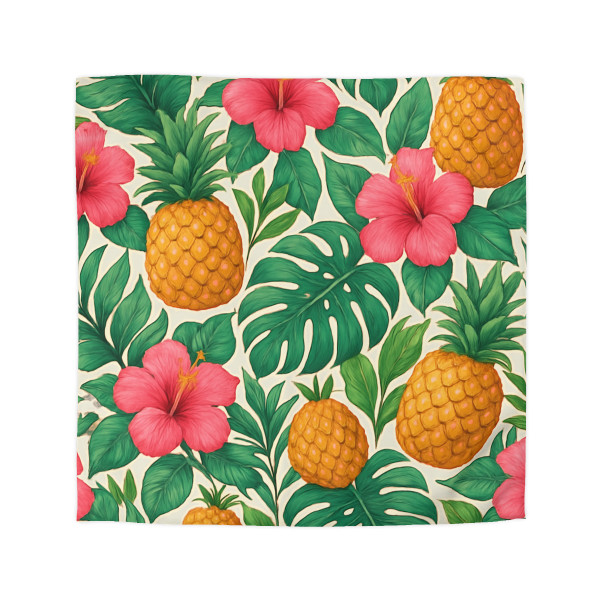 Tropical Oasis Escape - Microfiber Duvet Cover