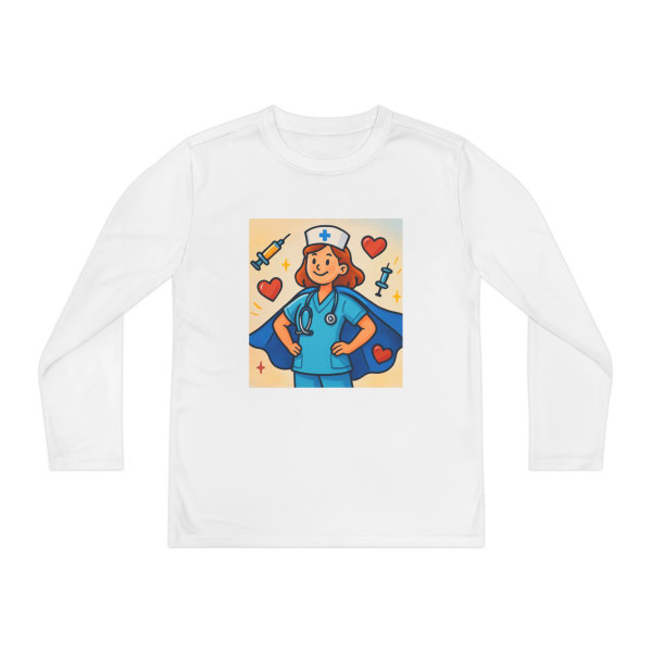Nurse Superhero Spirit - Youth Long Sleeve Competitor Tee