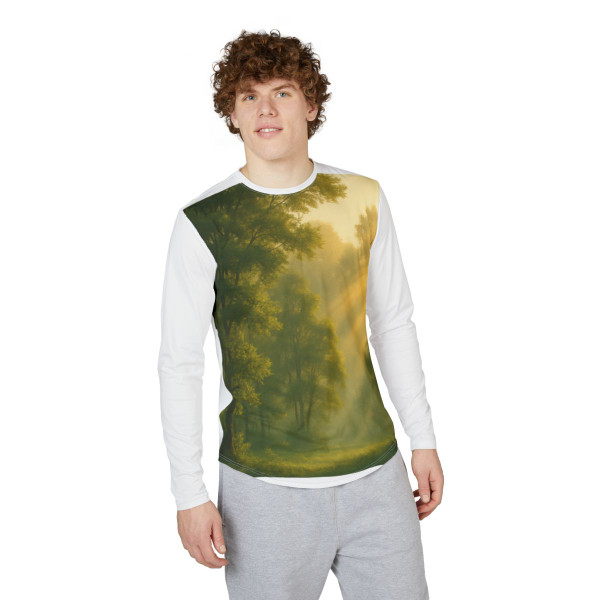 Whispers of Dawn - Men's UV Protection Long Sleeve Shirt (AOP)