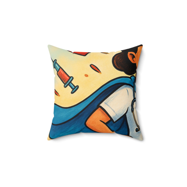 Nurse Superhero Spirit - Spun Polyester Square Pillow