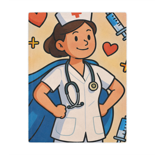 Nurse Superhero Spirit - Minky Blanket