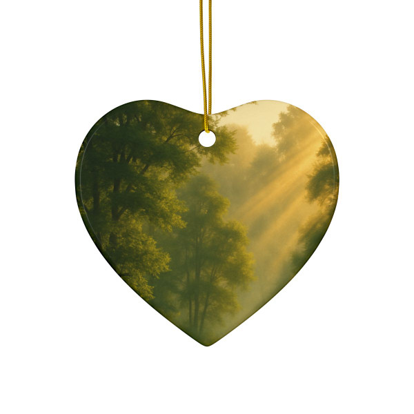 Whispers of Dawn - Ceramic Ornaments, 2-Side Print, (1pc, 3pcs, 5pcs, 10pcs)