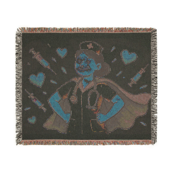 Nurse Superhero Spirit - Woven Blanket
