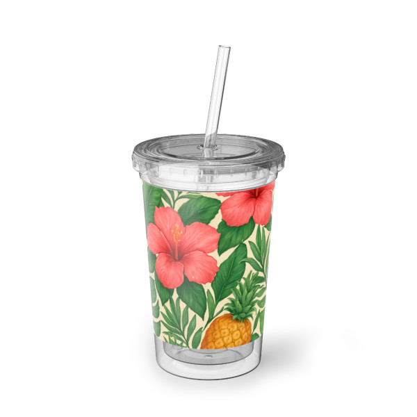 Tropical Oasis Escape - Suave Acrylic Cup