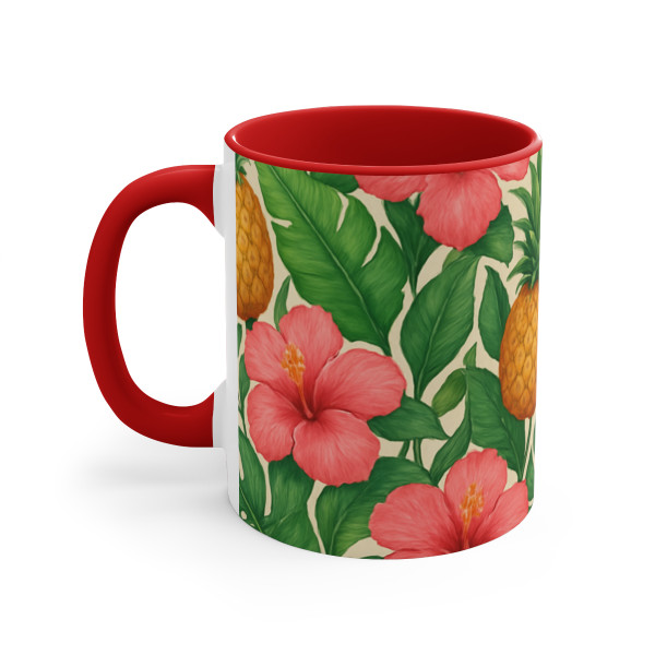 Tropical Oasis Escape - Colorful Accent Mugs, 11oz