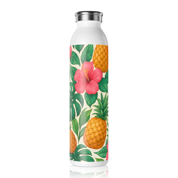 Tropical Oasis Escape - Slim Water Bottle