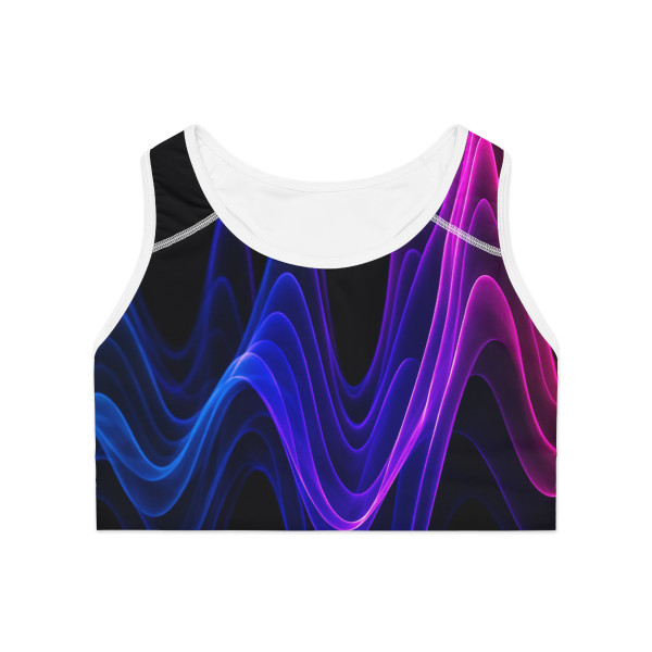 Rhythmic Waves - Sports Bra (AOP)