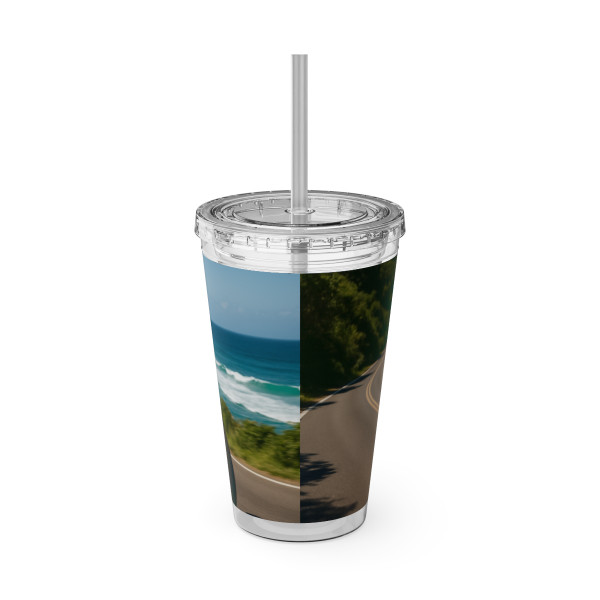Freedom Ride - Sunsplash Tumbler with Straw, 16oz