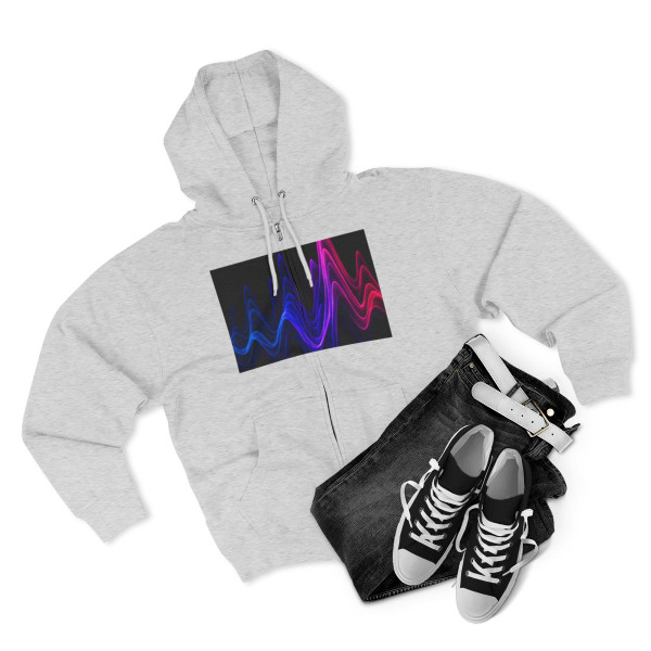 Rhythmic Waves - Unisex Zip Hoodie