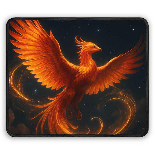 Celestial Phoenix Dance - Gaming Mouse Pad