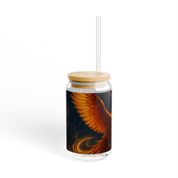 Celestial Phoenix Dance - Sipper Glass, 16oz