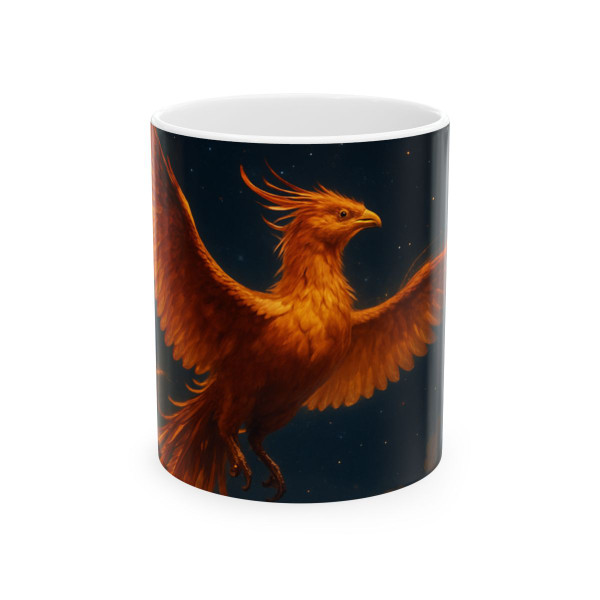 Celestial Phoenix Dance - Ceramic Mug, (11oz, 15oz)