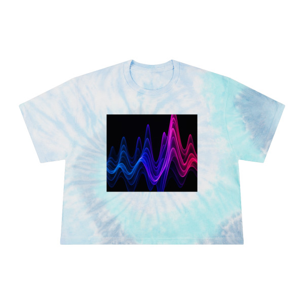 Rhythmic Waves - Women's Tie-Dye Crop Tee