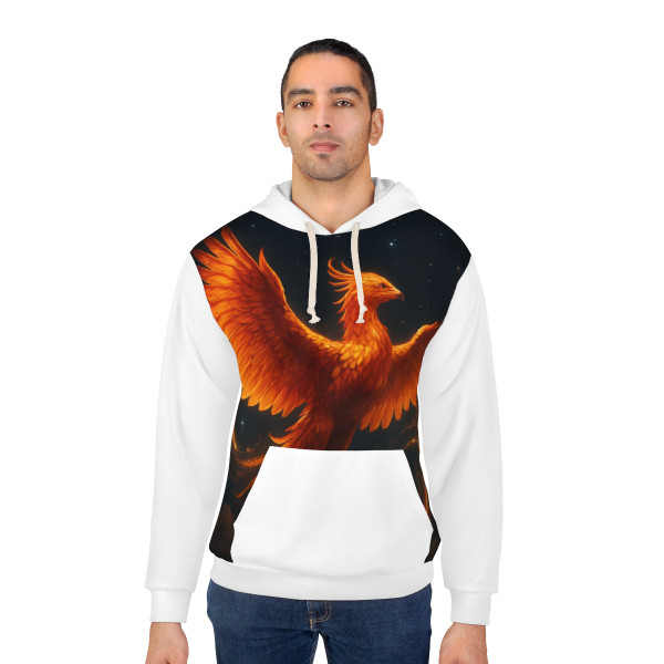 Celestial Phoenix Dance - Unisex Pullover Hoodie (AOP)