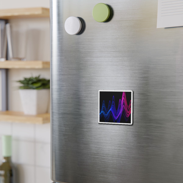 Rhythmic Waves - Die-Cut Magnets
