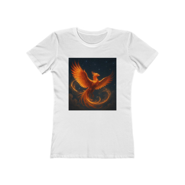 Celestial Phoenix Dance - The Boyfriend Tee for Women
