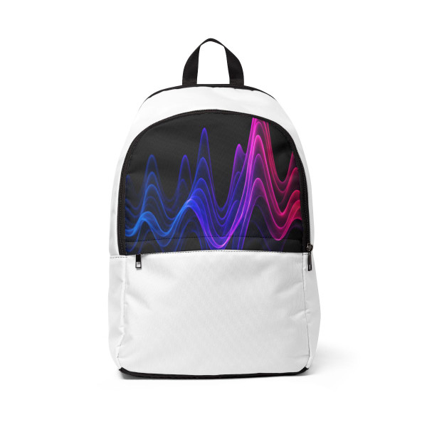 Rhythmic Waves - Unisex Fabric Backpack