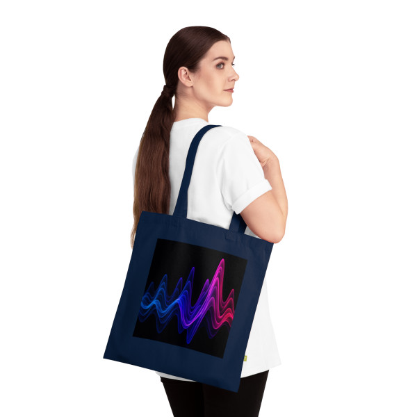 Rhythmic Waves - Organic Cotton Tote Bag