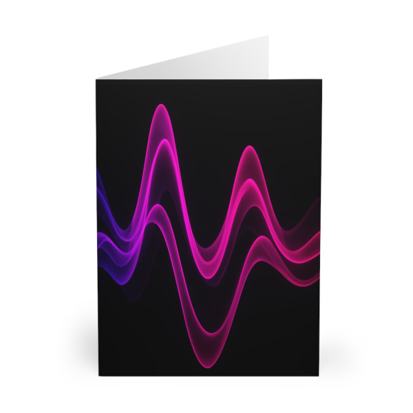Rhythmic Waves - Greeting Cards (5 Pack)