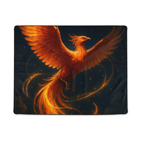 Celestial Phoenix Dance - Polyester Blanket