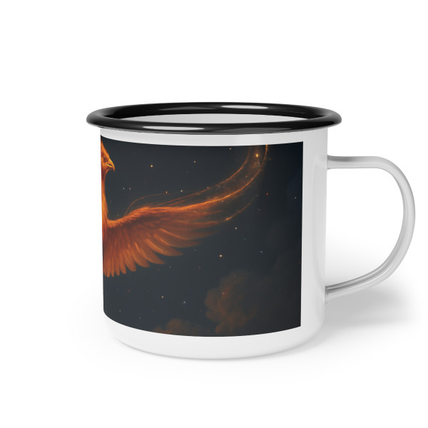 Celestial Phoenix Dance - Enamel Camp Cup