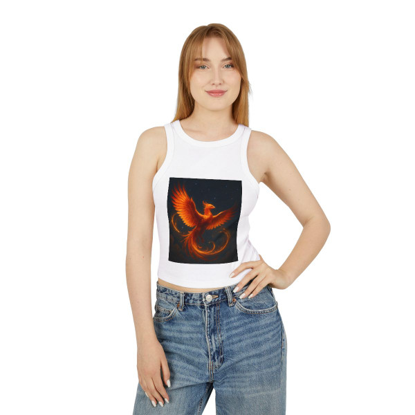 Celestial Phoenix Dance - Women's Micro Rib Racer Tank Top